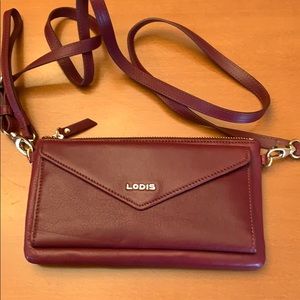 Burgundy purse
